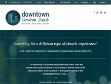 Tablet Screenshot of downtownchristianchurch.org